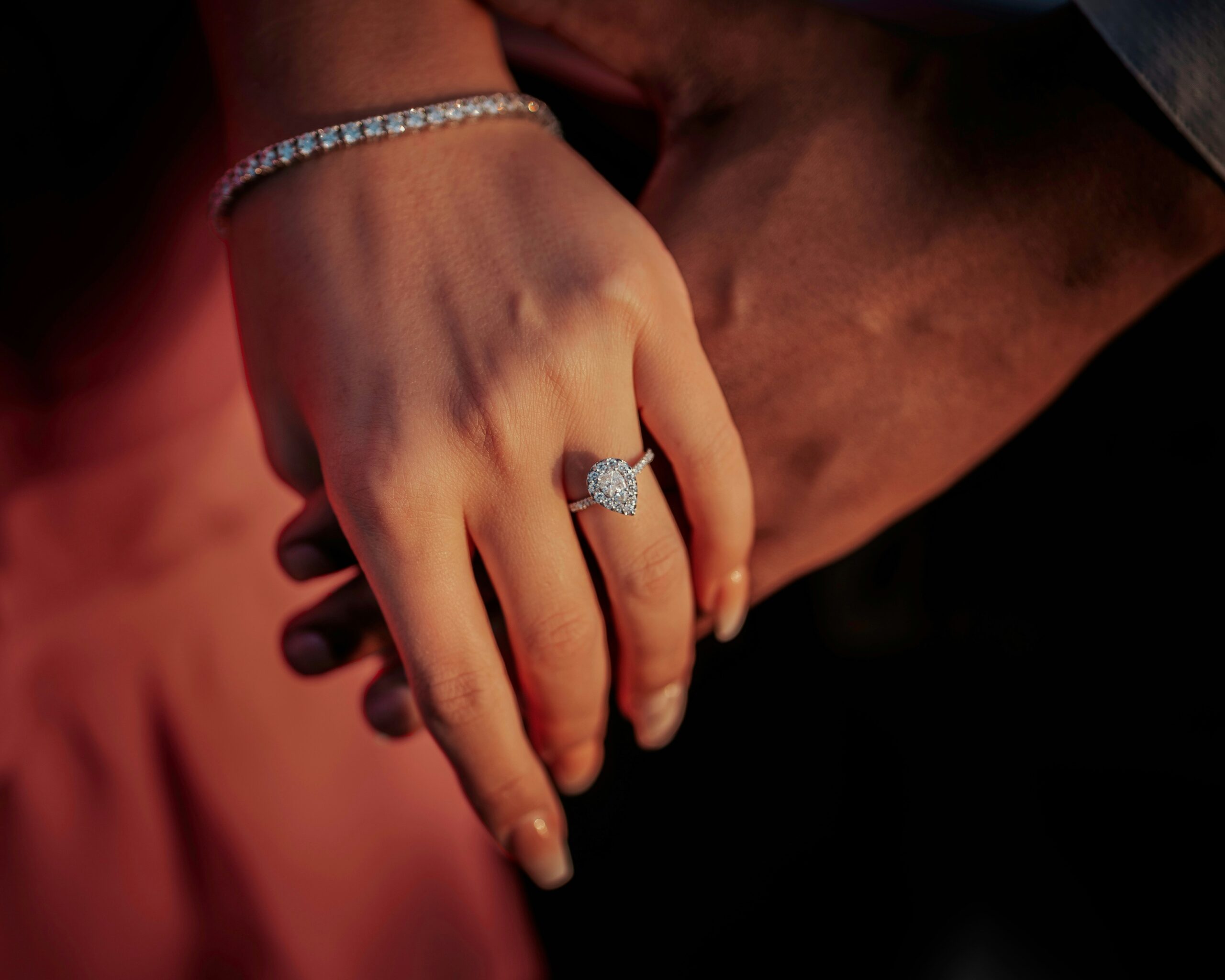 Halo diamond engagement ring by Jay Gems